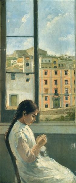 Intimita Domestica Oil Painting by Marco De Gregorio