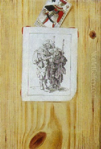Trompe-l'oeil Oil Painting by Gabriel Gresly
