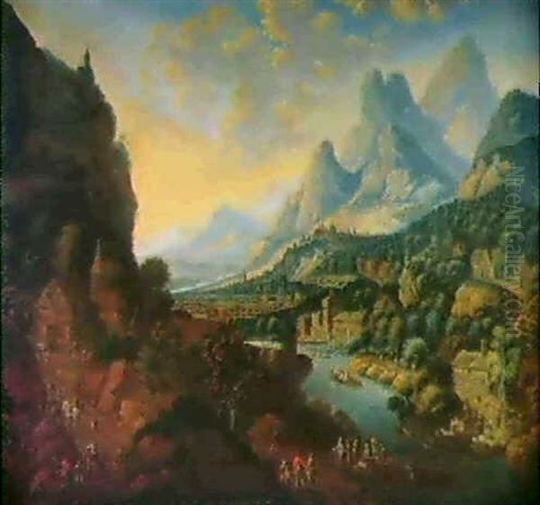 Rheinlandschaft Oil Painting by Robert Griffier