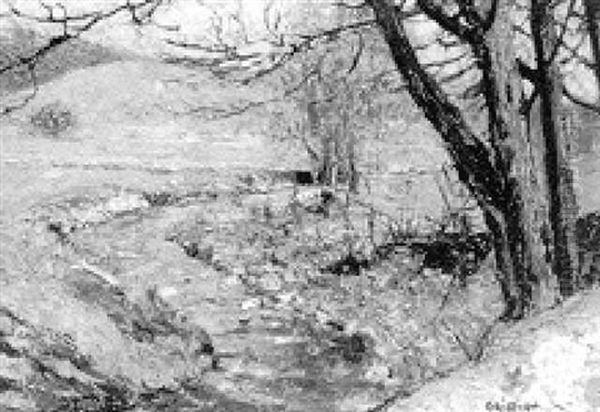 Winding River Oil Painting by Walter Griffin