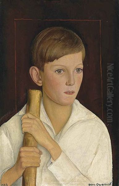 Portrait Of Patricio Edwards Oil Painting by Boris Dmitrievich Grigoriev