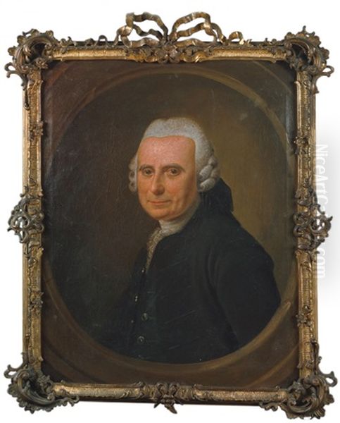 Herrenbildnis Oil Painting by Johann Christian Grohl