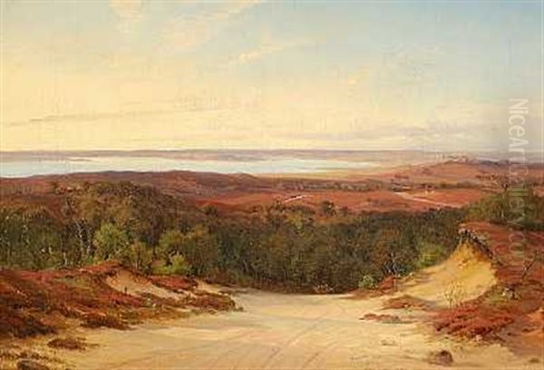 Parti Ved Horsens Oil Painting by Nordahl (Peter Frederik N.) Grove