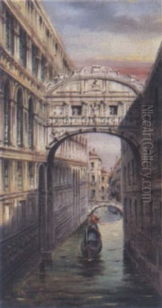 Blick Auf Die Seufzerbrucke Oil Painting by Marco Grubas