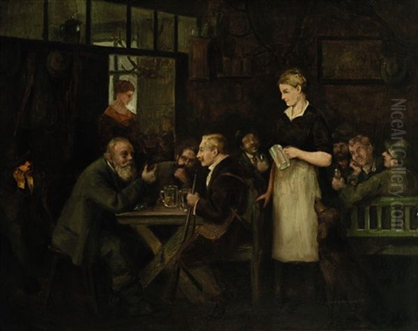Der Sonntagsjager Oil Painting by Eduard von Gruetzner