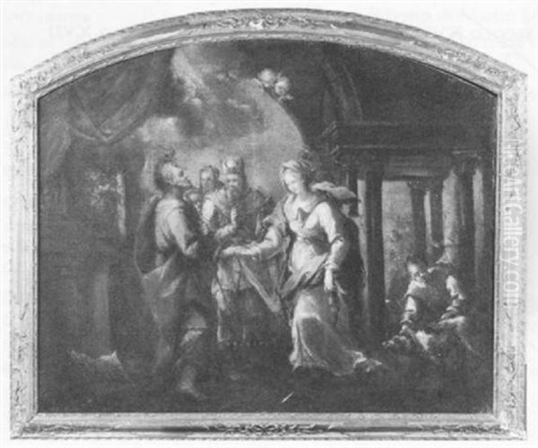Il Matrimonio Della Vergine Oil Painting by Giovanni Antonio Guardi