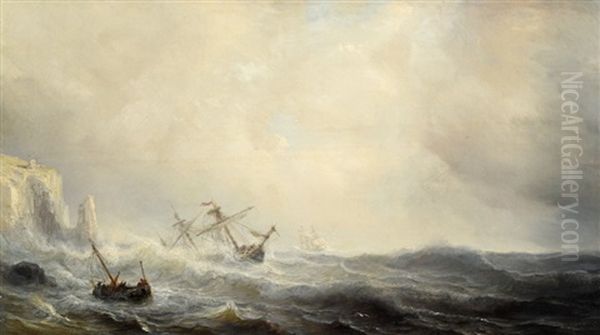 Le Naufrage Oil Painting by Theodore Gudin