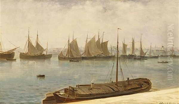 Im Hafen Von Oostende Oil Painting by Henriette Gudin