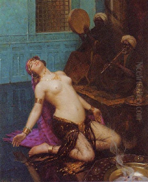 Harem Dancer Oil Painting by Gaston Edouard Guedy