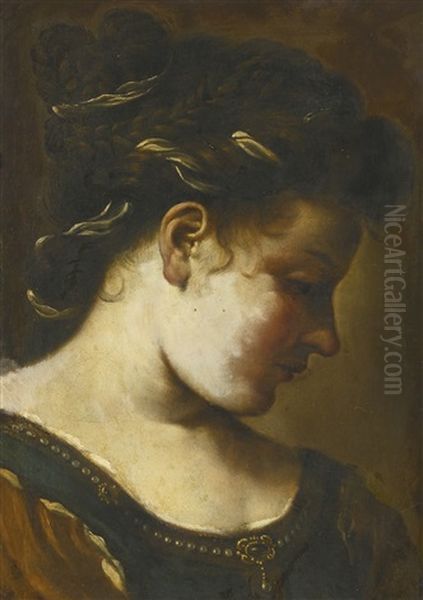 Portrait Of A Lady Oil Painting by  Guercino