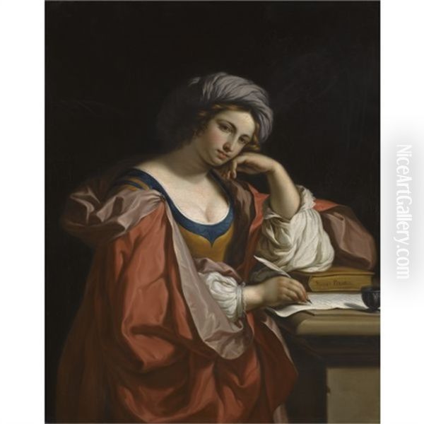 The Persian Sybil Oil Painting by  Guercino