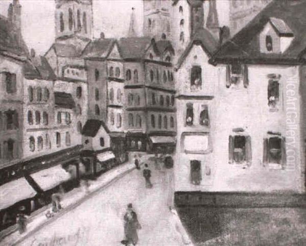 Paris Street Scene Oil Painting by Armand Guillaumin (Fils)