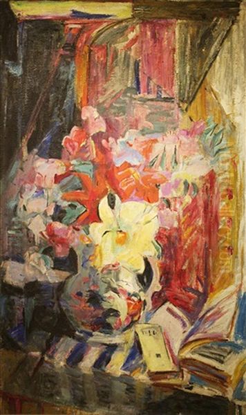 Still Life Flowers Oil Painting by May Guinness