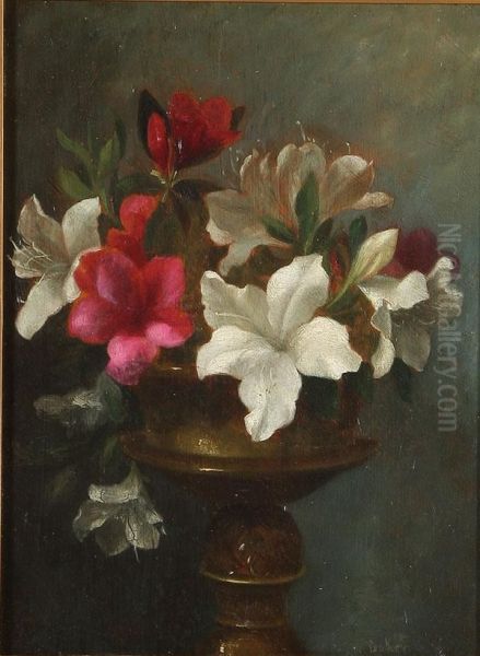 Bouquet Of Flowers Oil Painting by M.K. Baker
