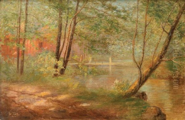 Peyzaj Oil Painting by Nazmi Ziya Gueran