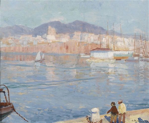 Early Morning, Mallorca Oil Painting by Bernhard Gutmann
