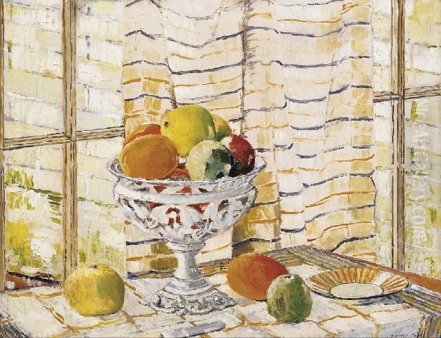Still Life, Fruit Oil Painting by Arthur Baker-Clack