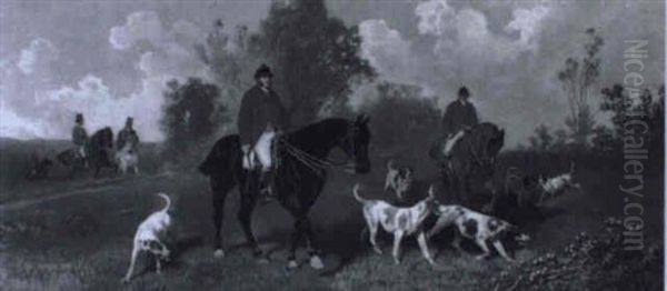 Vor Der Jagd Oil Painting by Hans (Johann) Haag