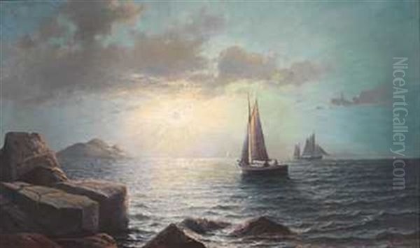 Solglimt Oil Painting by Lauritz Haaland