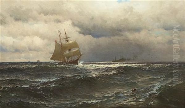 The Sparkling Sea Oil Painting by Mauritz Frederick Hendrick de Haas