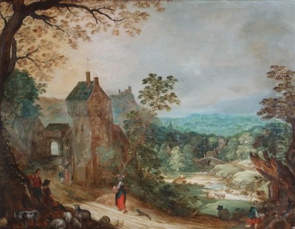 Paysage Anime Oil Painting by Joris van der Hagen