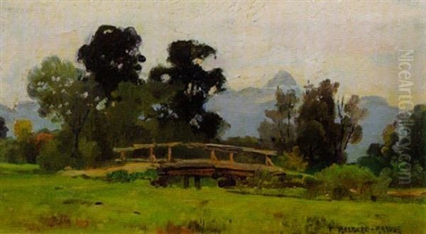 Sommerliche Voralpenlandschaft Oil Painting by Fritz Halberg-Krauss