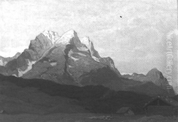 Hochmoorlandschaft Oil Painting by Fritz Halberg-Krauss