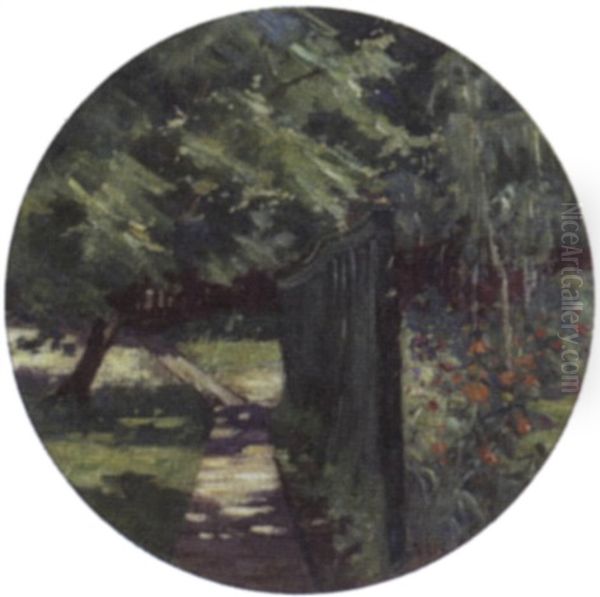 Garden Scene, Giverny Oil Painting by Philip Leslie Hale
