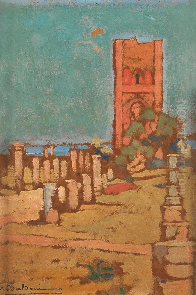 La Tour Hassan Oil Painting by Jean Baldoui