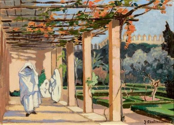 Ecole Francaise Oil Painting by Jean Baldoui