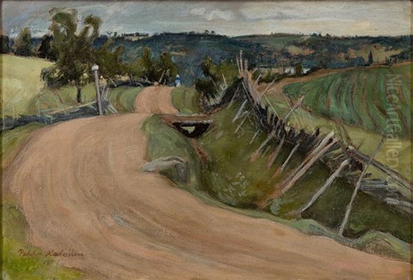 Landscape From Sortavala Oil Painting by Pekka Halonen