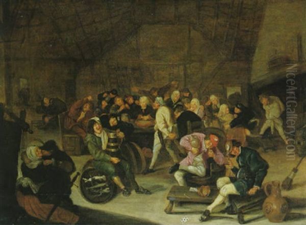 Bauerngesellschaft Oil Painting by Harmen Hals