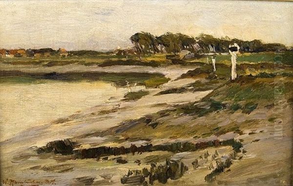 Blick Uber Die Bucht Oil Painting by Wilhelm Hambuechen