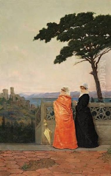 Veiled Women - Serenity Oil Painting by Osman Hamdi Bey