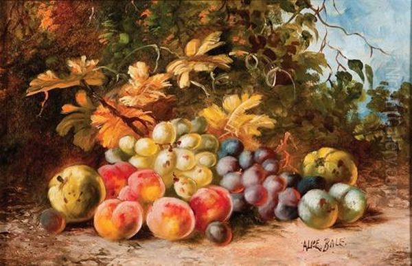 Still Life With Fruit Oil Painting by Alice Marian Ellen Bale