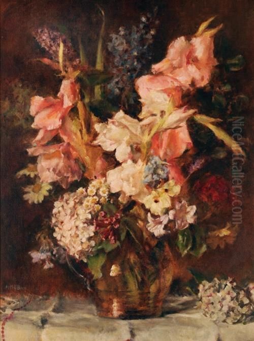 Still Life Of Flowers Oil Painting by Alice Marian Ellen Bale