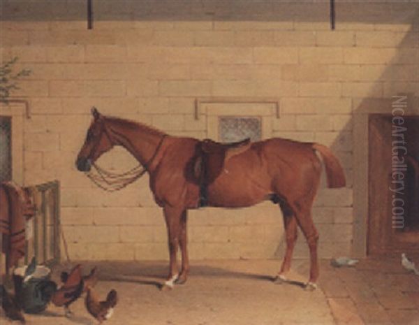 Saddled Up Oil Painting by Robert Harrington