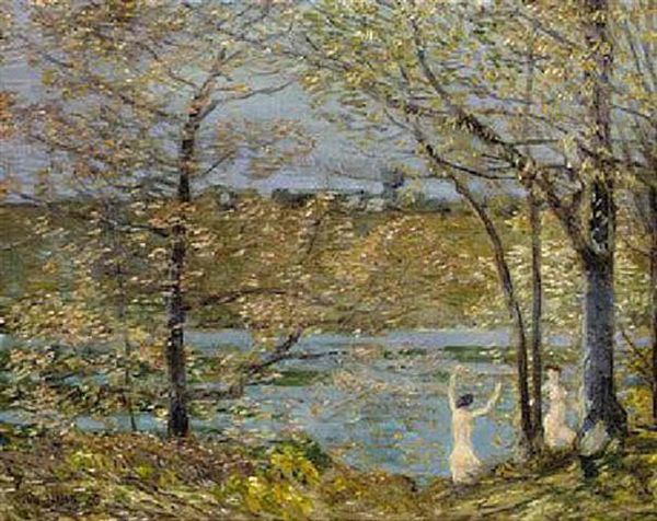 Dryads Oil Painting by Childe Hassam