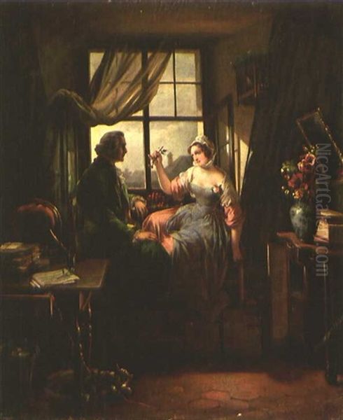 Susse Fruchte Oil Painting by Hortense Haudebourt Lescot