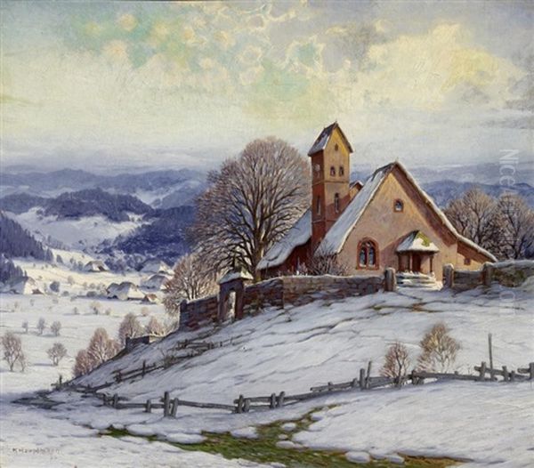 Im Wiesental Oil Painting by Karl Hauptmann