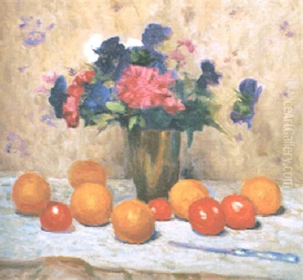 Stilleben Oil Painting by Werner Von Hausen