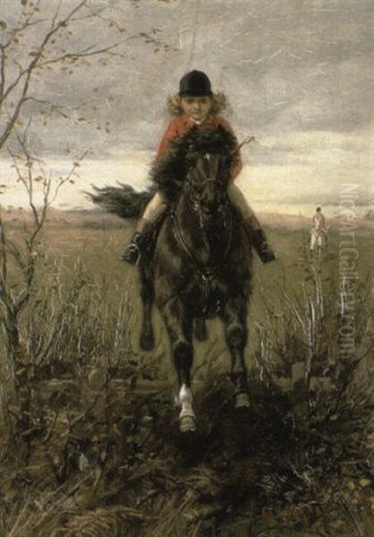 Over The Fence Oil Painting by Alfred Charles Havell