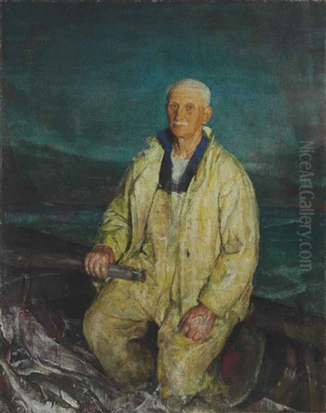 The Boat Steerer Oil Painting by Charles Webster Hawthorne