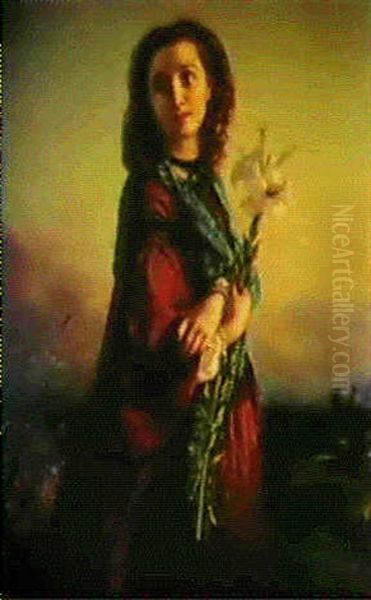 Maidenhood Oil Painting by William M. Hay