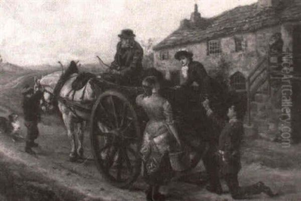 The Departure Oil Painting by Ralph Hedley