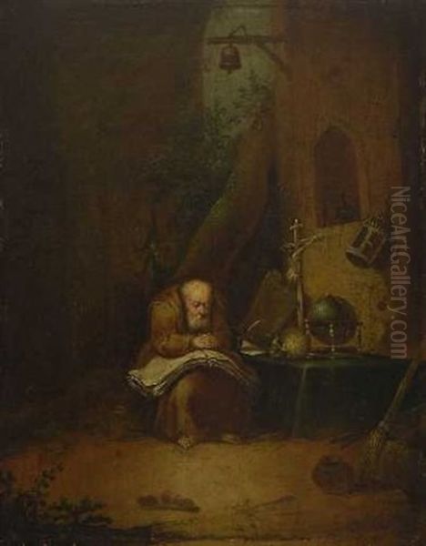 Einsiedler Oil Painting by Egbert van Heemskerck the Elder