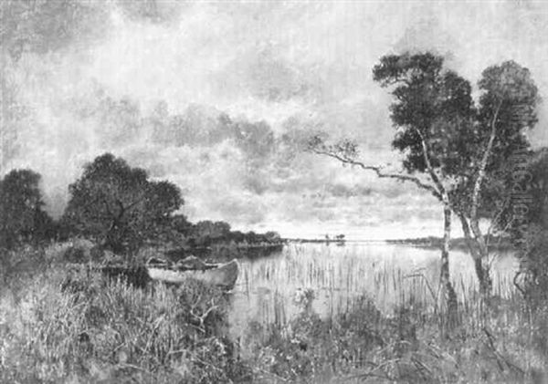Seelandschaft Mit Gewitterhimmel Oil Painting by Karl Heffner