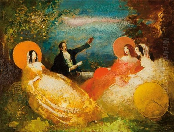 Nowela Oil Painting by Walter Heimig