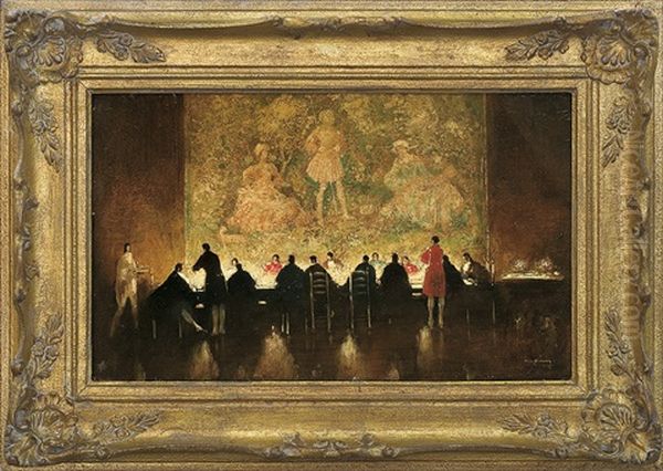 Feast Oil Painting by Walter Heimig