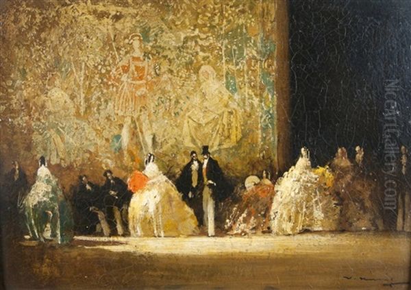 Ballabend Oil Painting by Walter Heimig